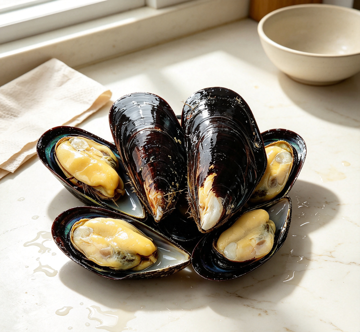 Steamed Mussels